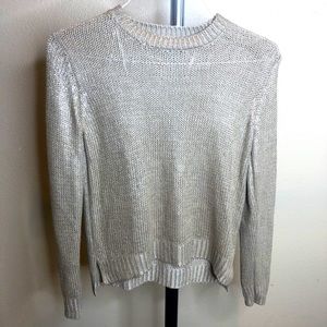 Forever 21 Gold/Tan Metallic Sweater Size Small